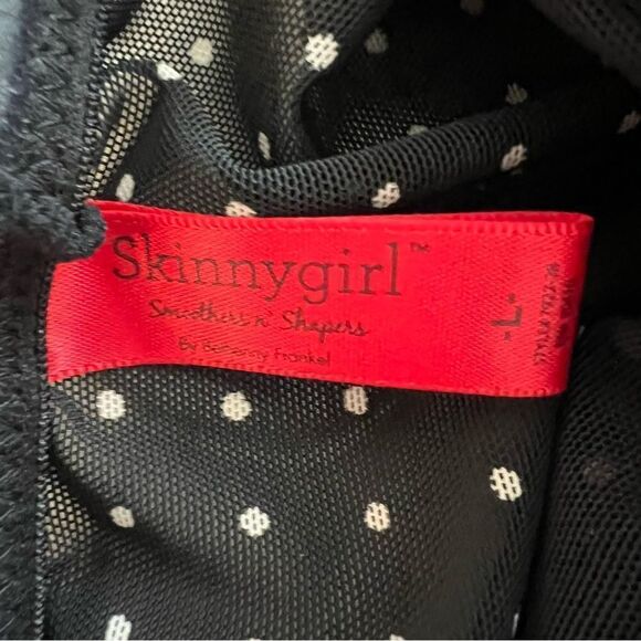 Skinnygirl Black Polka Dot Power Mesh Control Shapewear Slip NWT - Picture 4 of 10